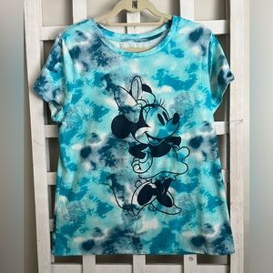Blue Tie-Dye Minnie Mouse T-Shirt